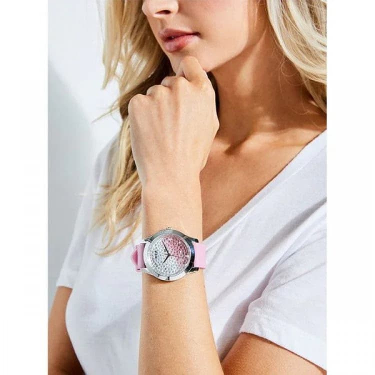 GUESS Women's Watch 42mm - W1223L1 (Pink) 7