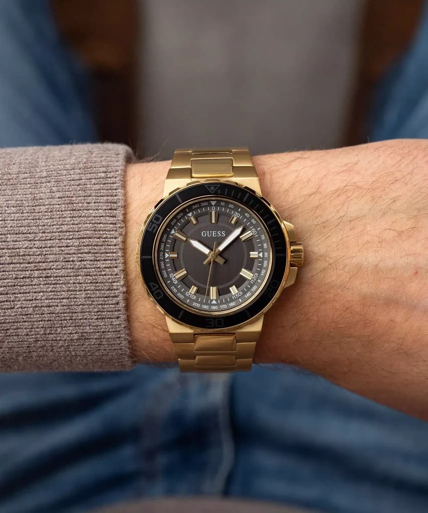 GUESS Men's Watch 44mm - GW0426G2 (Gold) 6