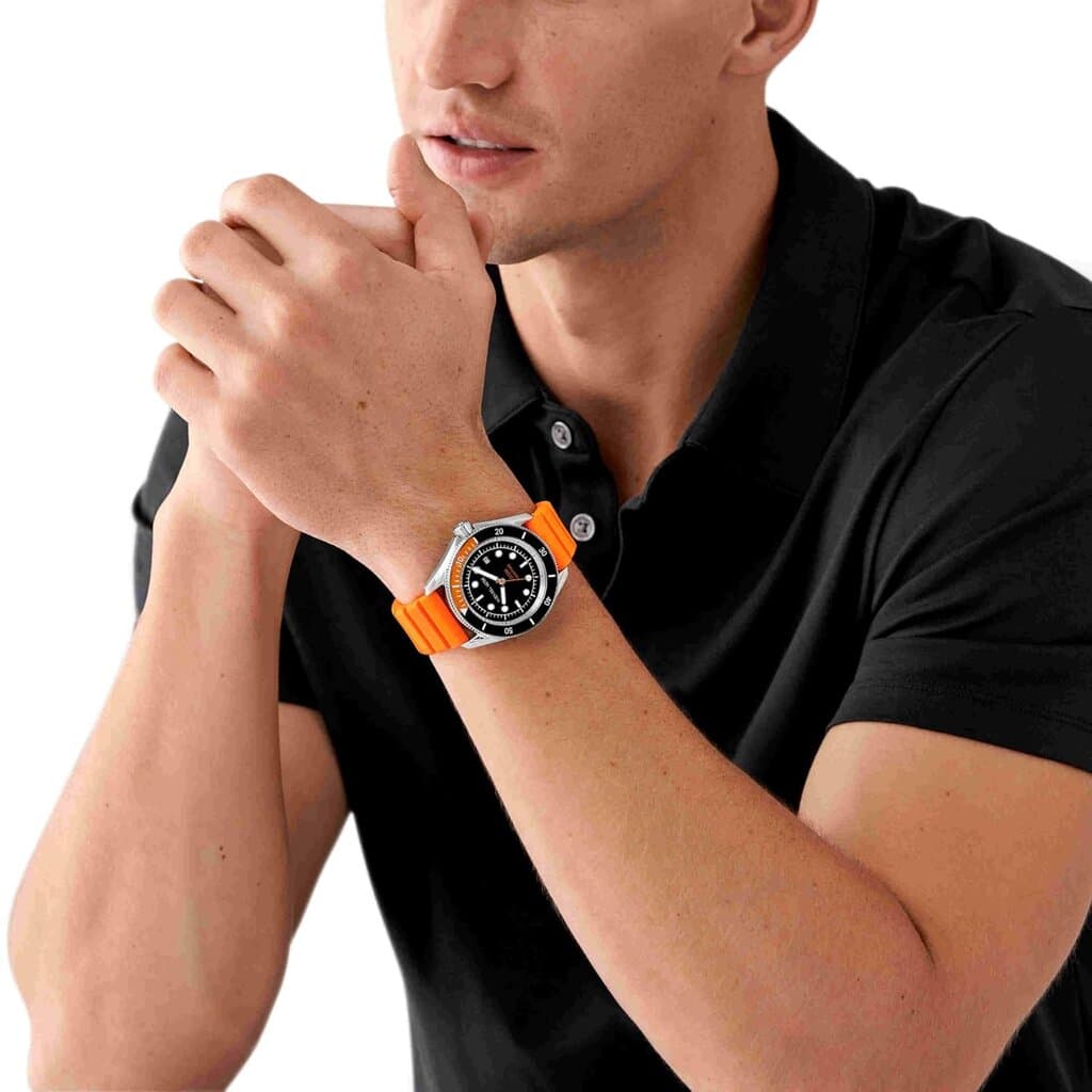 Michael Kors Analog Men's Watch 42mm - MK9157 (Orange) 5