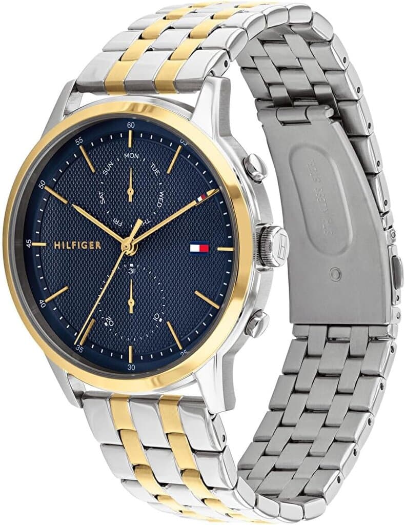 Tommy Hilfiger Analog Men's Watch 44mm - 1710432 (Gold & Silver) 2