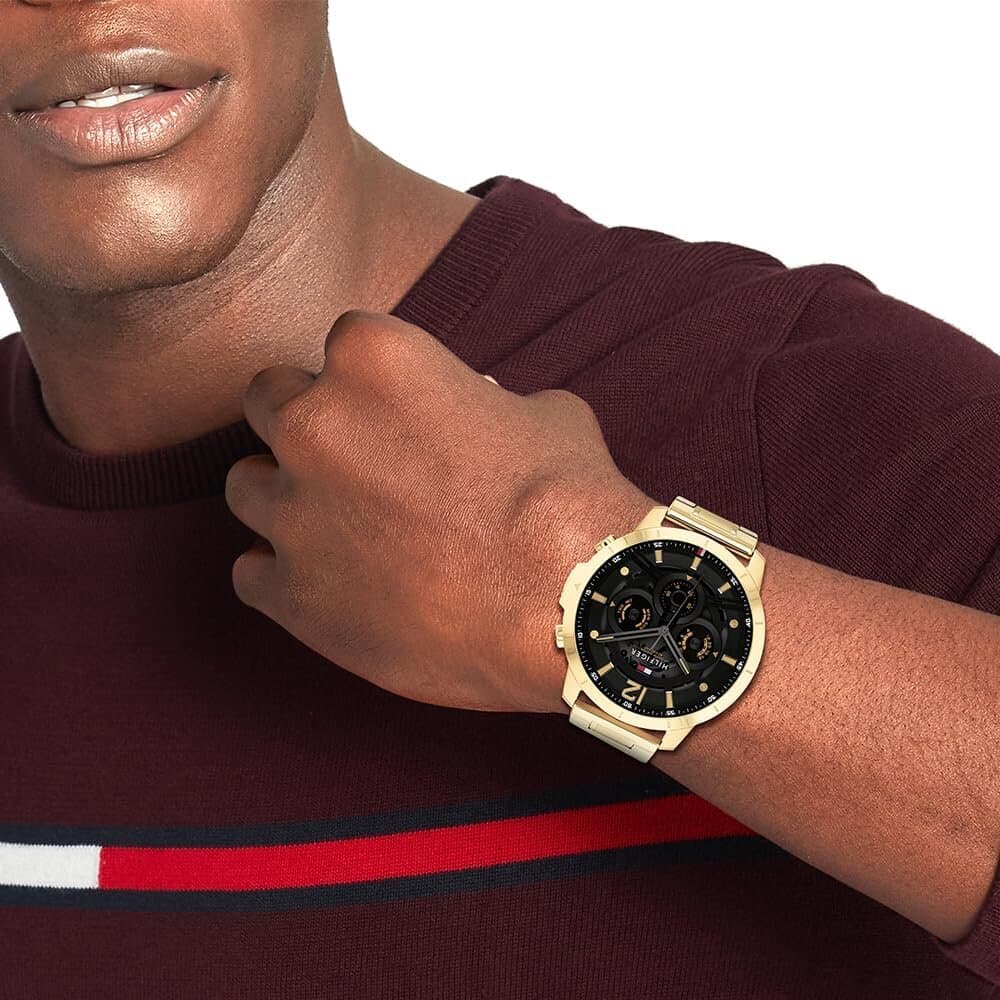 Tommy Hilfiger Analog Men's Watch 50mm - 1710511 (Gold) 4