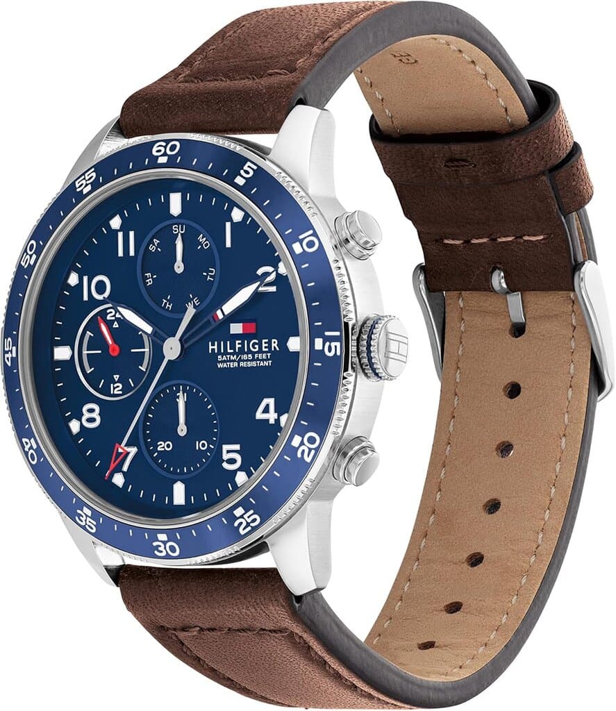 Tommy Hilfiger Analog Men's Watch 44mm - 1791946 (Brown) 2