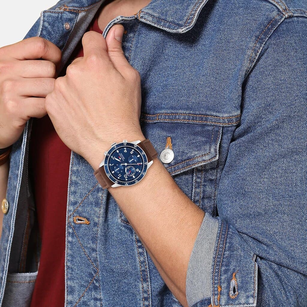 Tommy Hilfiger Analog Men's Watch 44mm - 1791946 (Brown) 4