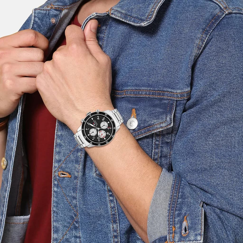 Tommy Hilfiger Men's Watch 44mm - 1791950 (Silver) 4