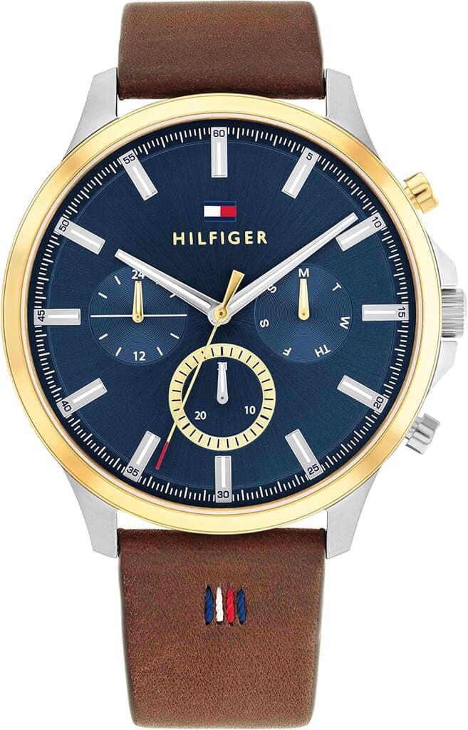 Tommy Hilfiger Men's Watch 44mm - 1710496 (Brown) 1