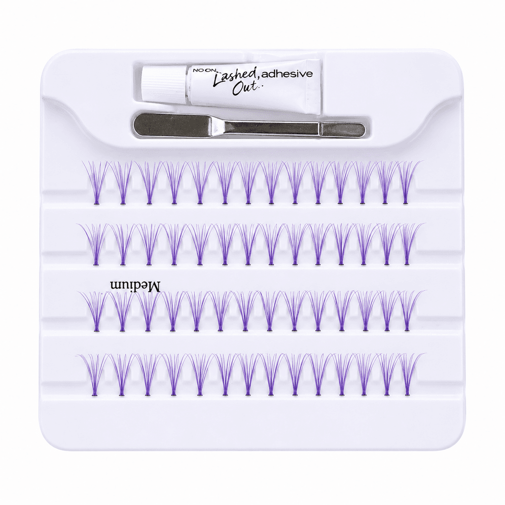 False Eyelashes - Purple 1