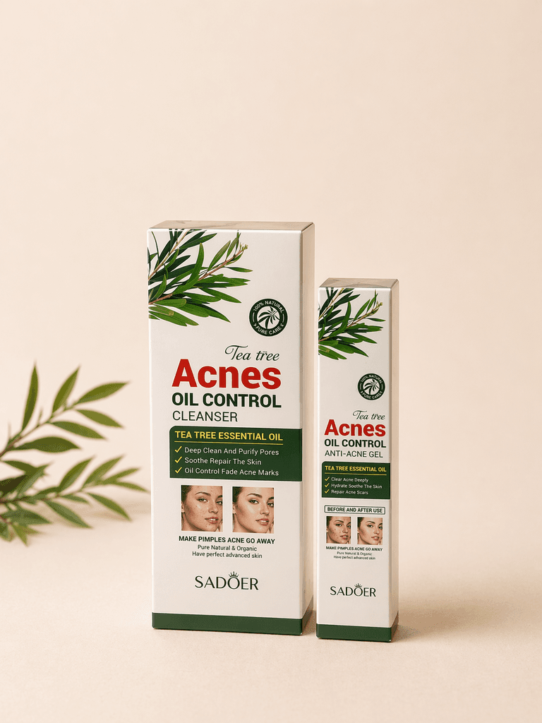 SADOER Tea Tree Acnes Oil Control Cleanser Set 1