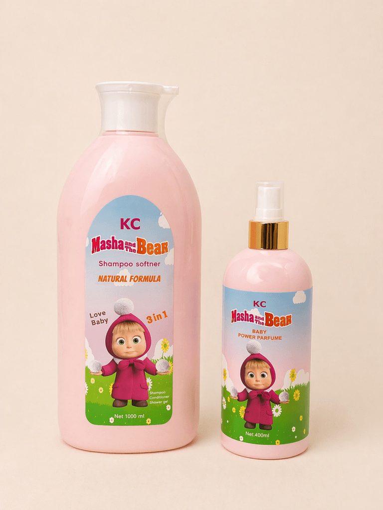 KC Masha & the Bear Shampoo Softener - 1000ml , 400ml 1