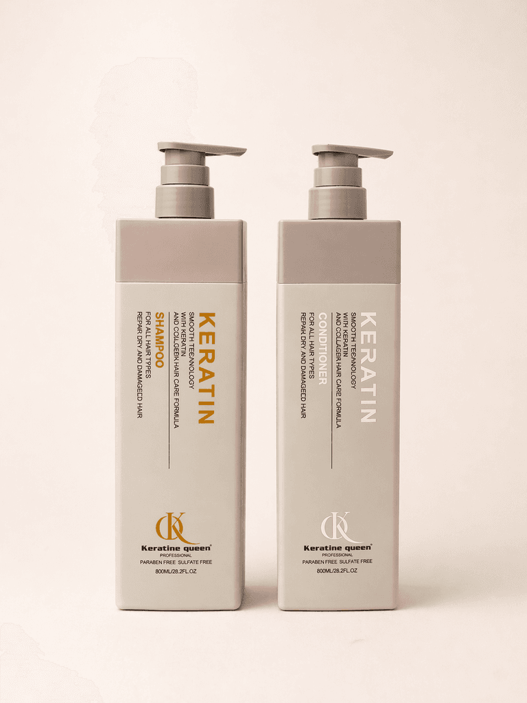 Keratine Queen Keratin Shampoo & Conditioner Set - 800ml 1