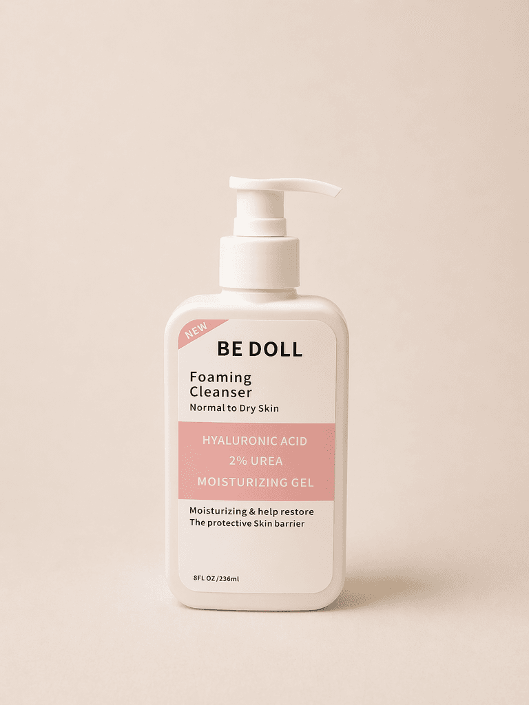 Be Doll Moisturizing Foaming Cleanser with Hyaluronic Acid & 2% Urea - 236ml 1