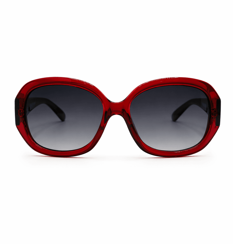 Horien Women's Sunglasses - Dark Red (Master Quality) 1