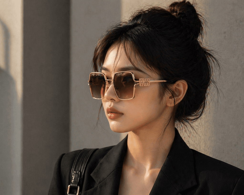 MIU MIU Women's Sunglasses - Gold (Master Quality) 4