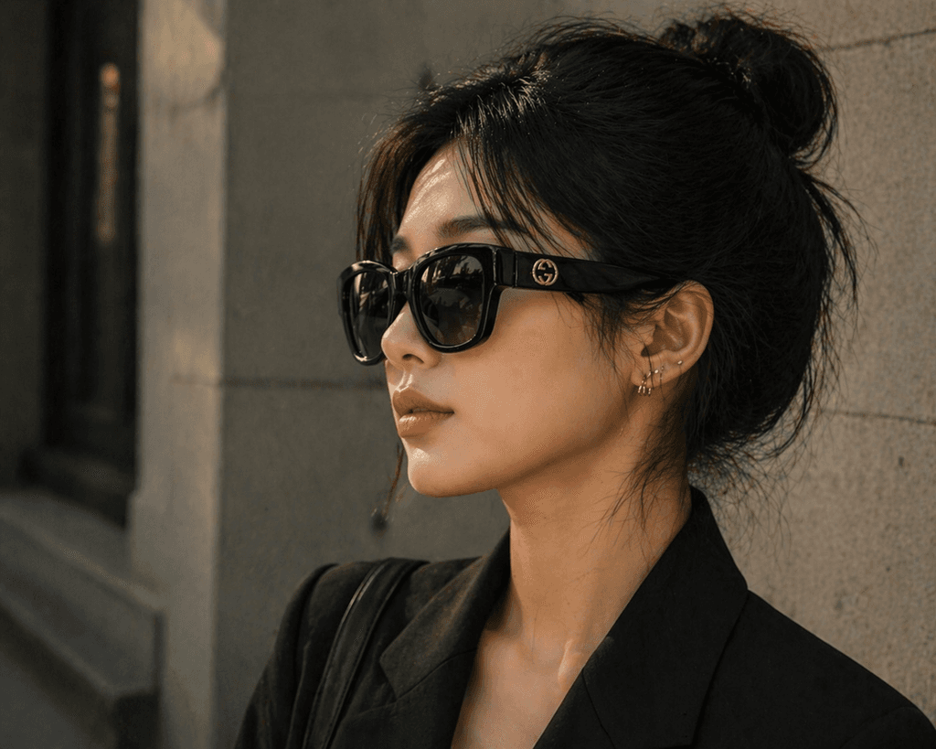 Gucci Women's Sunglasses - Black (Master Quality) 4