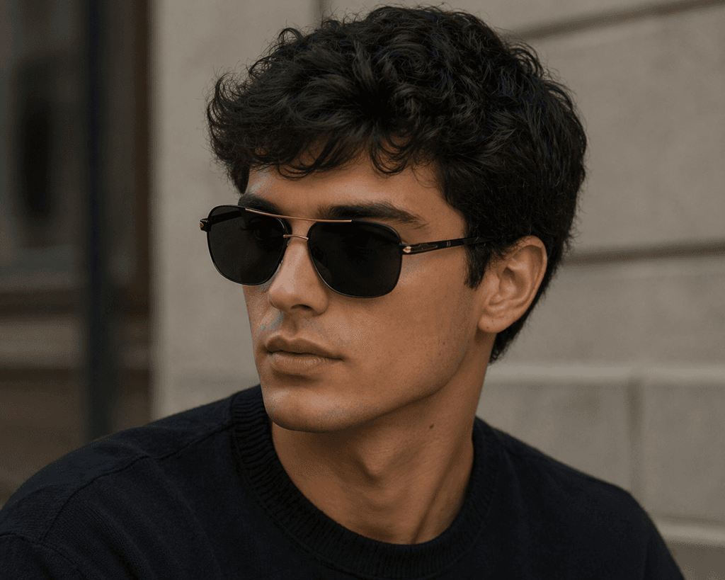 Tensoe Men's Sunglasses - Black (Master Quality) 4