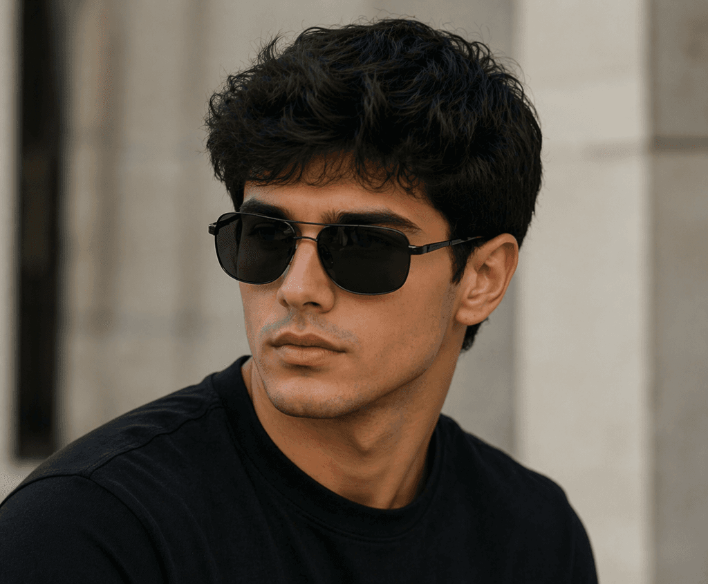 Tensoe Men's Sunglasses - Black (Master Quality) 4