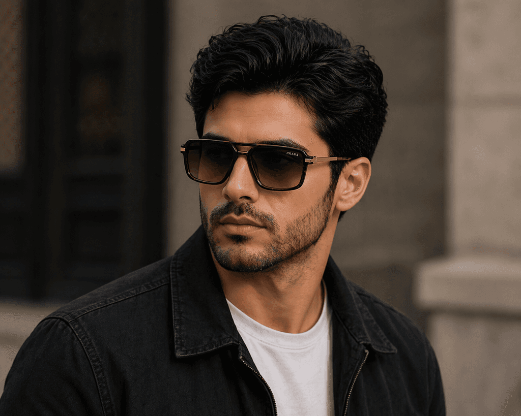 Prada Men's Sunglasses - Brown (Master Quality) 4