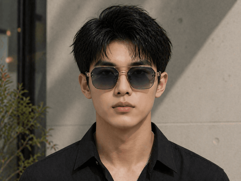 Dior Men's Sunglasses - Navy Blue (Master Quality) 4