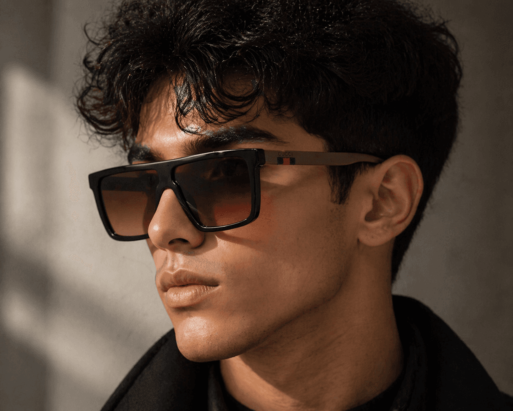 Gucci Men's Sunglasses - Brown (Master Quality) 4