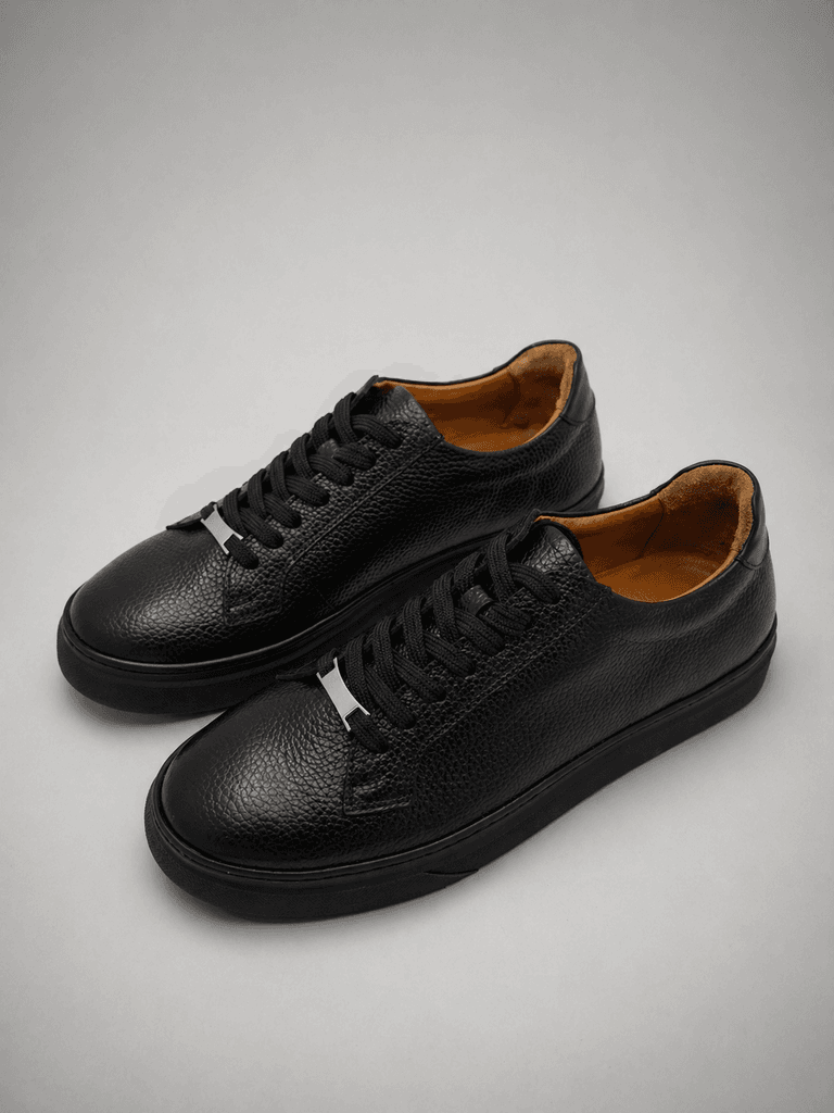 Grand Oxford Men's Leather Shoes - Black (44) 1