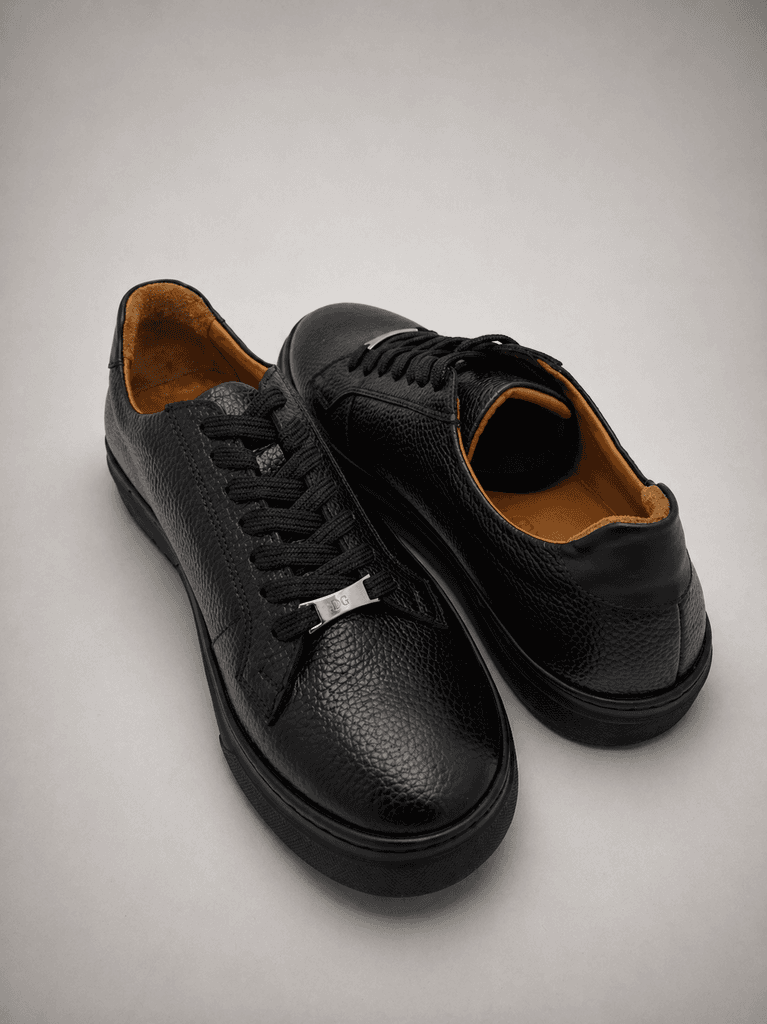 Grand Oxford Men's Leather Shoes - Black (44) 3