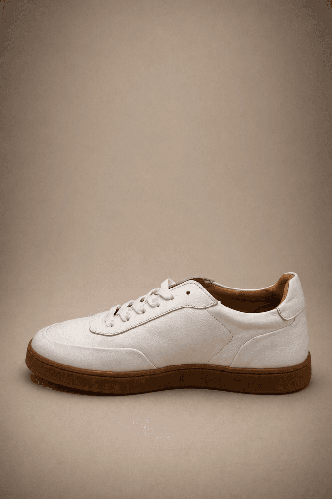Grand Oxford Men's Leather Shoes - White (44) 2