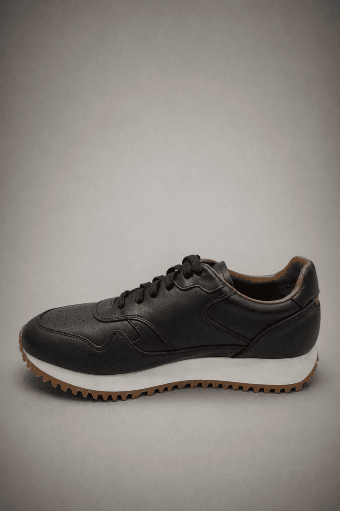 Grand Oxford Men's Leather Shoes - Black (44) 2