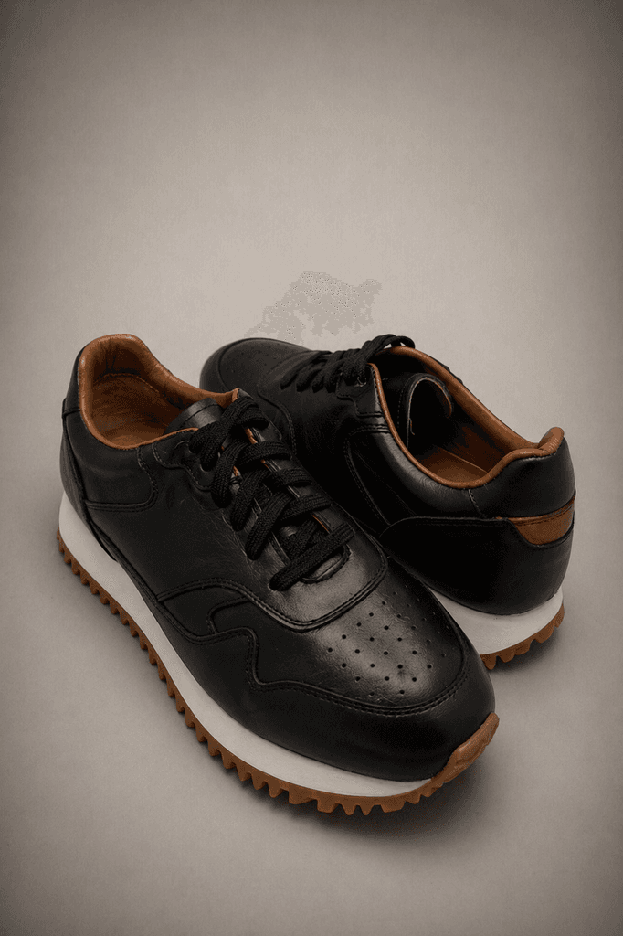Grand Oxford Men's Leather Shoes - Black (44) 4