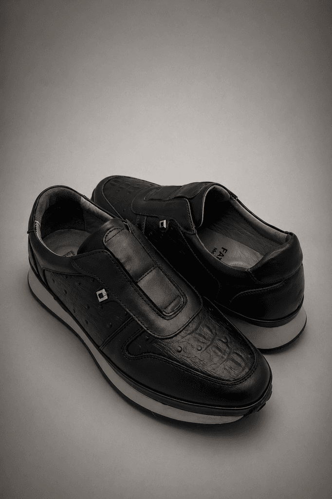 Grand Oxford Men's Leather Shoes - Black (44) 1