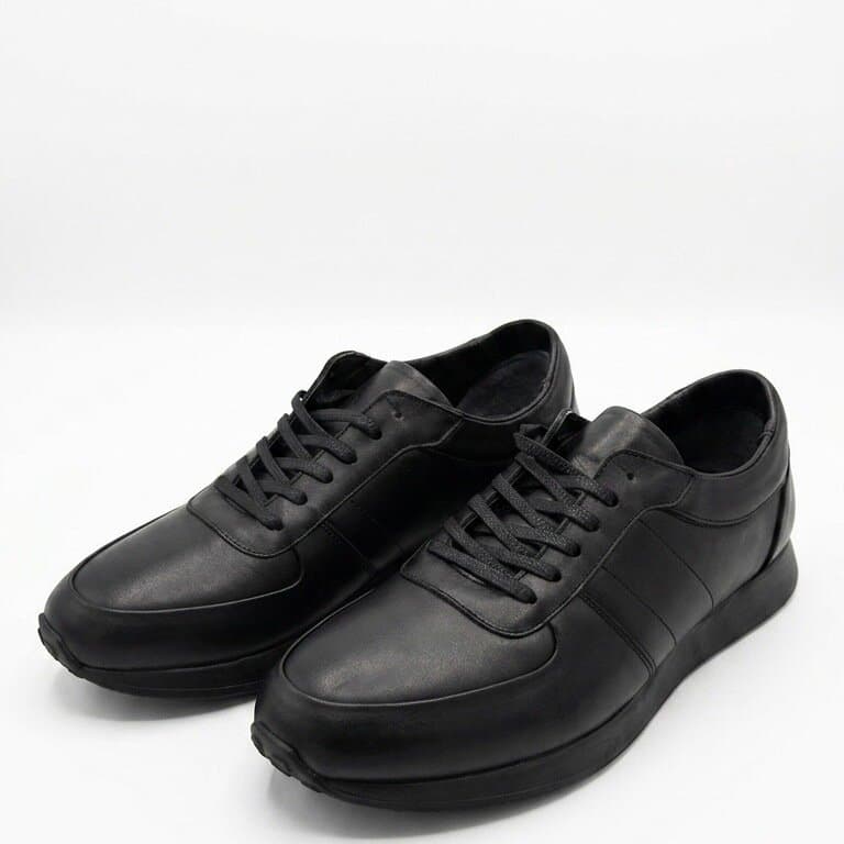 Grand Oxford Men's Leather Shoes - Black (44) 1