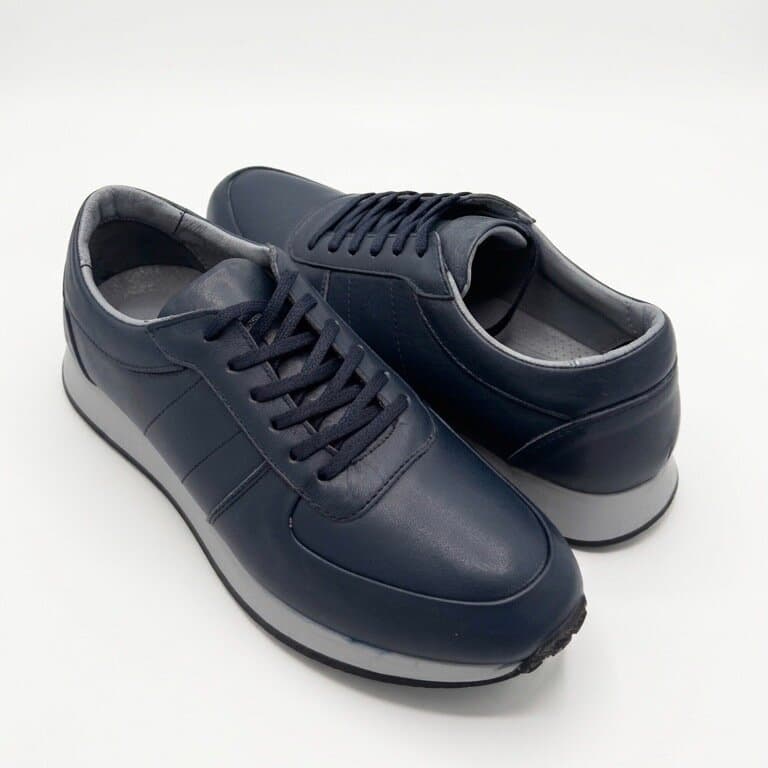 Grand Oxford Men's Leather Shoes - Navy Blue (44) 4