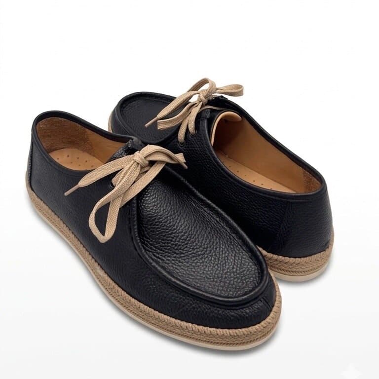 Grand Oxford Men's Leather Shoes - Black (44) 3