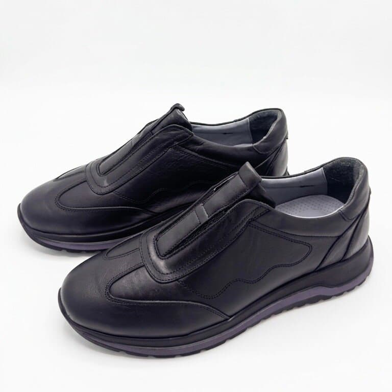 Grand Oxford Men's Leather Shoes - Black (44) 1