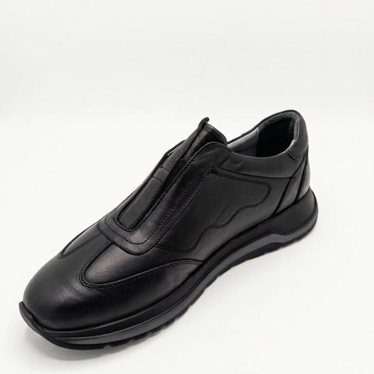 Grand Oxford Men's Leather Shoes - Black (44) 2