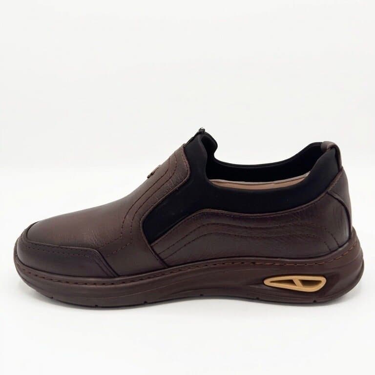 Grand Oxford Men's Leather Shoes - Dark Brown (44) 2