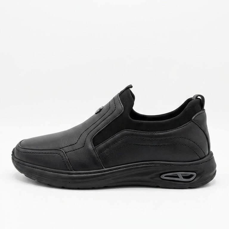 Grand Oxford Men's Leather Shoes - Black (44) 2