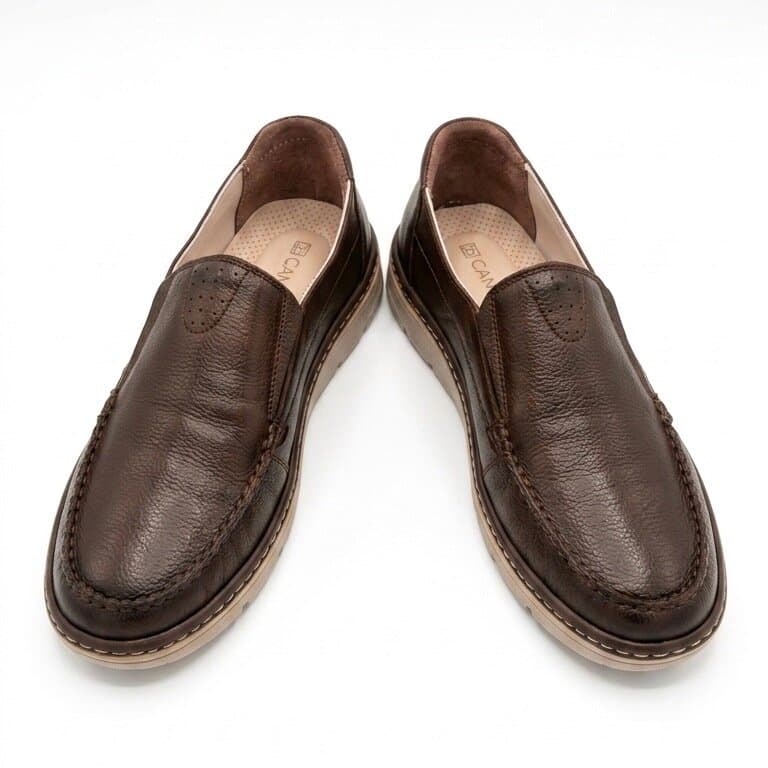 Grand Oxford Men's Leather Shoes - Dark Brown (44) 1