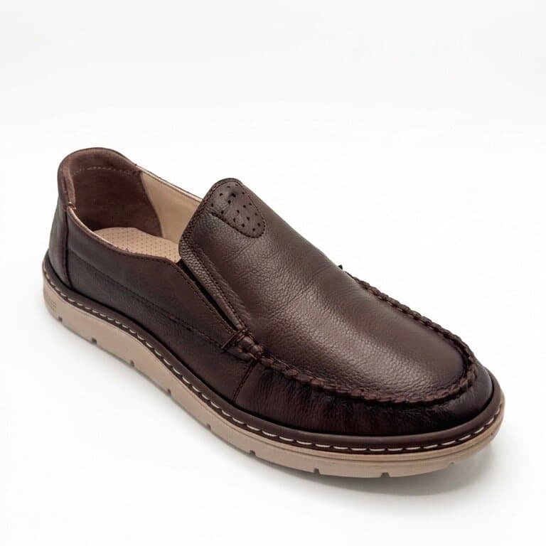 Grand Oxford Men's Leather Shoes - Dark Brown (44) 3