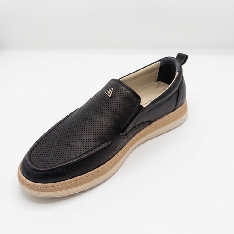 Grand Oxford Men's Leather Shoes - Black (44) 2