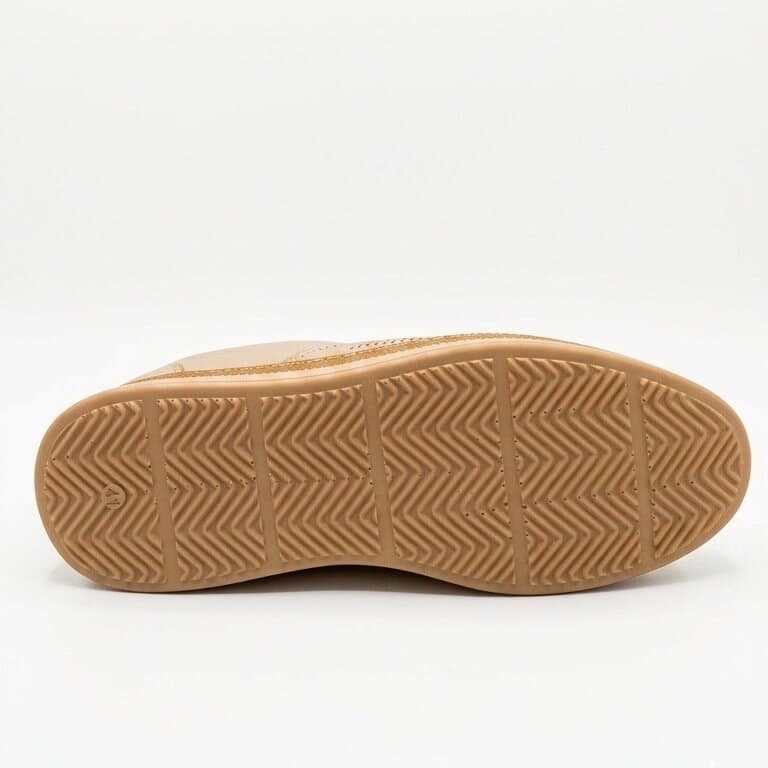 Grand Oxford Men's Leather Shoes - Light Brown (44) 3