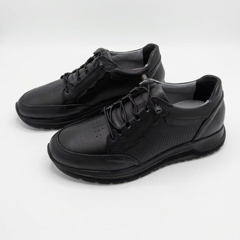 Grand Oxford Men's Leather Shoes - Black (44) 1