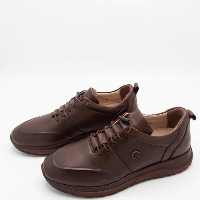 Grand Oxford Men's Leather Shoes - Dark Brown (44) 1