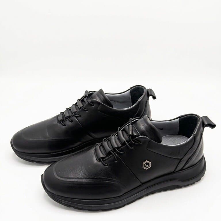 Grand Oxford Men's Leather Shoes - Black (44) 1