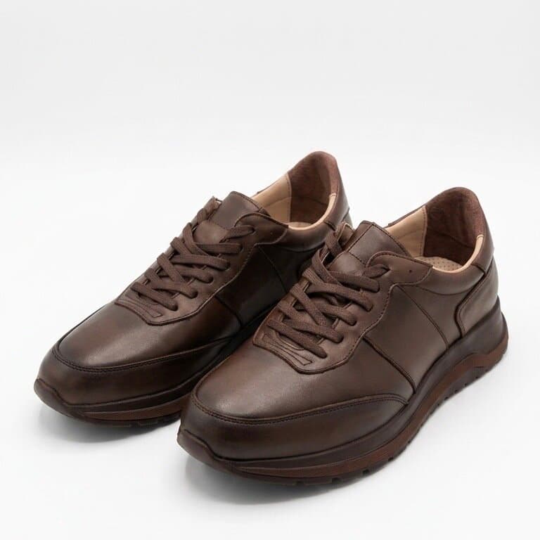 Grand Oxford Men's Leather Shoes - Dark Brown (44) 1