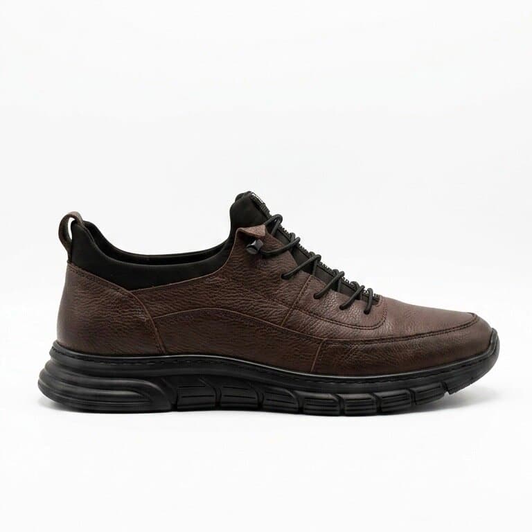Grand Oxford Men's Leather Shoes - Dark Brown (44) 2