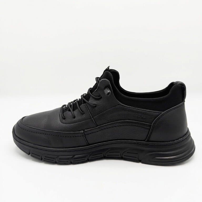 Grand Oxford Men's Leather Shoes - Black (44) 2