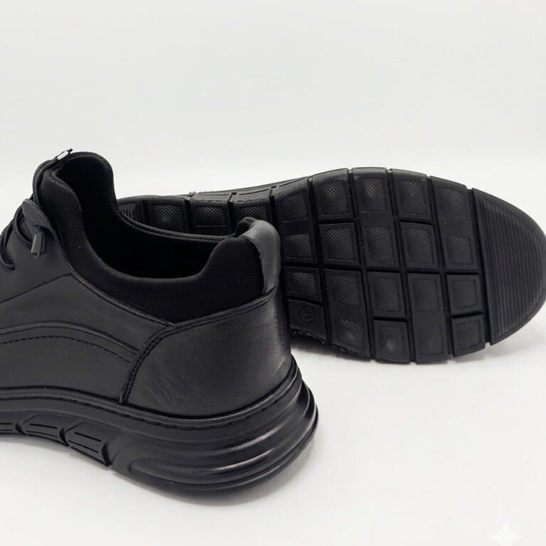Grand Oxford Men's Leather Shoes - Black (44) 3