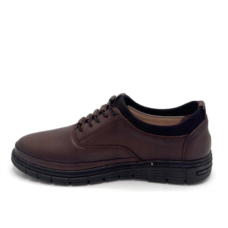 Grand Oxford Men's Leather Shoes - Dark Brown (44) 2