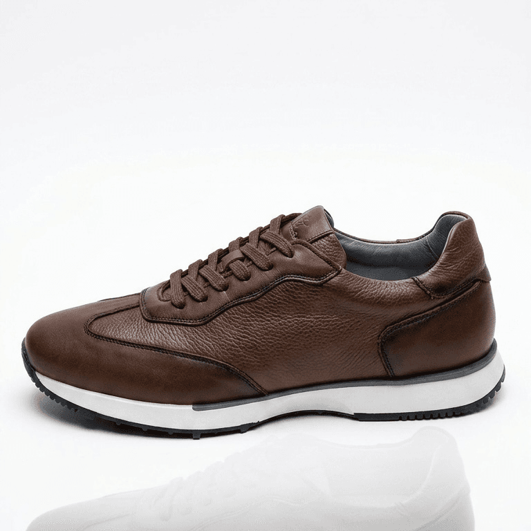 Grand Oxford Men's Leather Shoes - Dark Brown (44) 2
