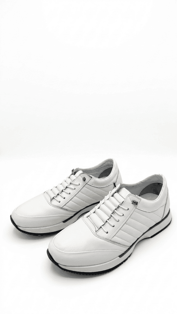 Grand Oxford Men's Leather Shoes - White (44) 1