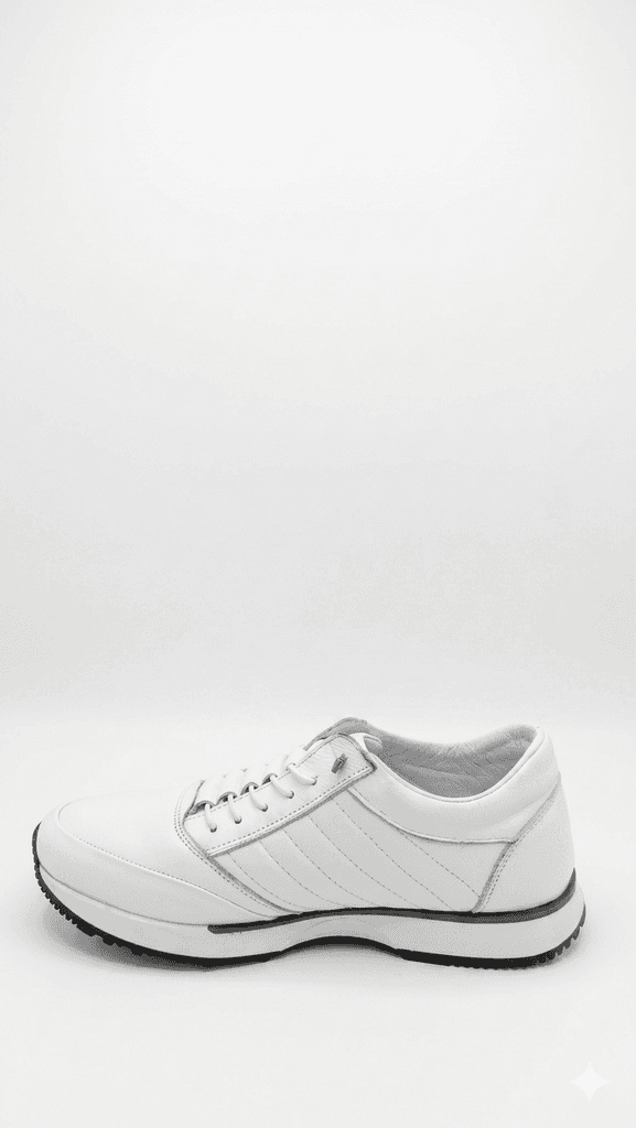 Grand Oxford Men's Leather Shoes - White (44) 2